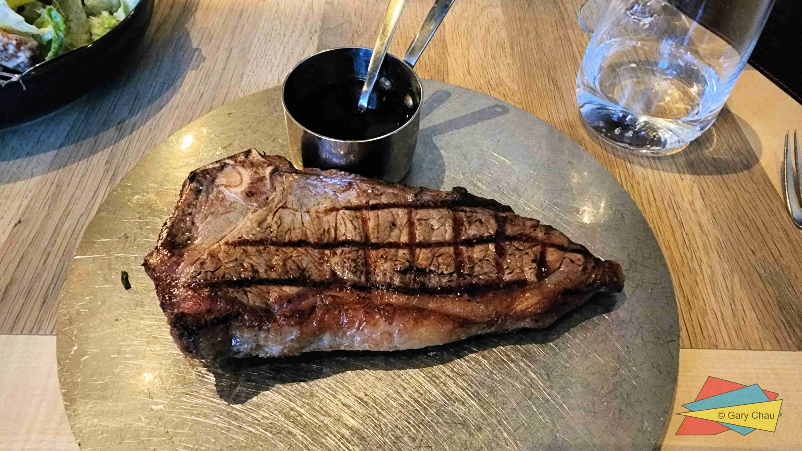 New York Sirloin (with bone) 400g for $60 with Pepper Sauce for $5